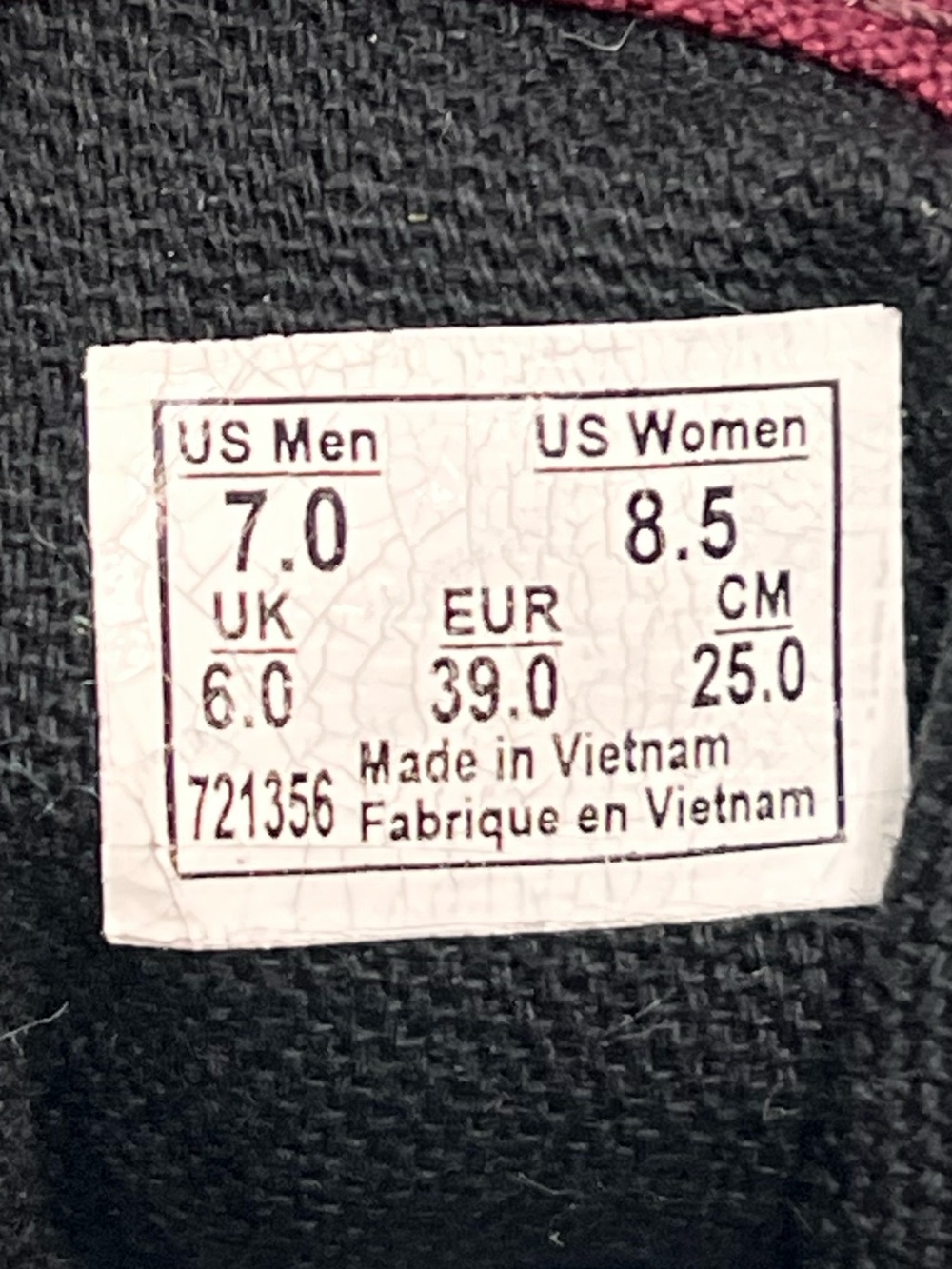 Vans women’s canvas shoes, women size 8.5 - Picture 6 of 6